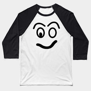 Funny face - smiley. Baseball T-Shirt